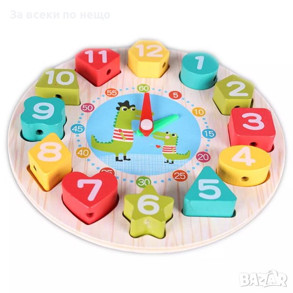 ✨Дървен часовник сортер - видове, снимка 1