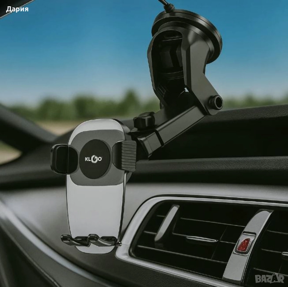 Вакуум стойка за телефон за кола – универсален модел, снимка 1