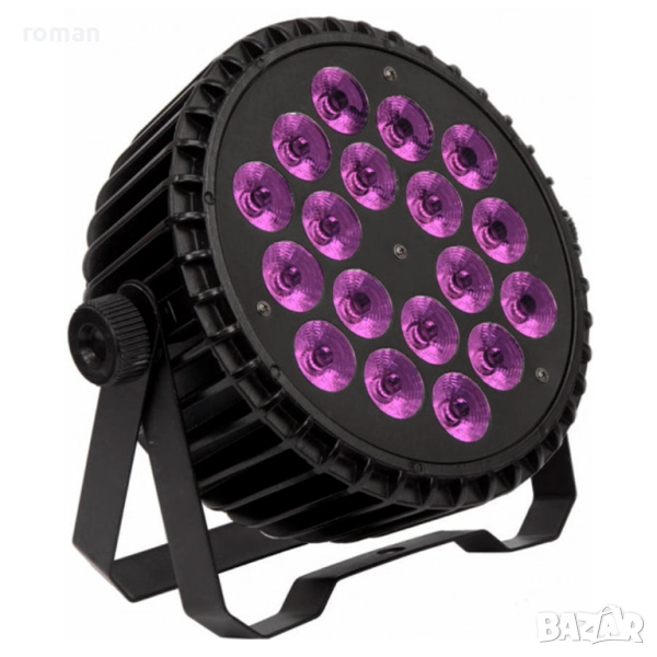 LED пар прожектор Free Color P1818 RGBWA+UV, снимка 1