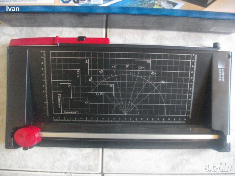 Нова Немска Двойна Гилотина/Ролков Нож Рязане Хартия-2в1-OLYMPUS-United Office-А4-А7-, снимка 1