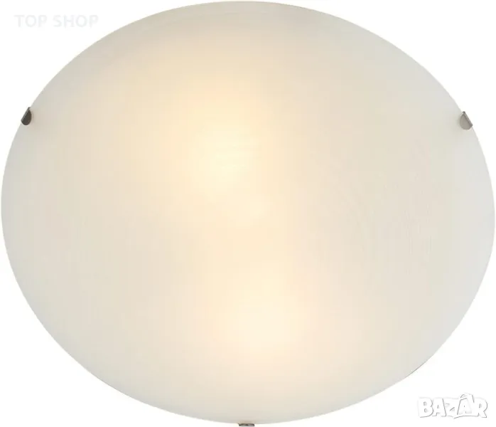 Традиционно матирано бяло 30 см стъклено таванно осветление| 2 x E27 |, снимка 1