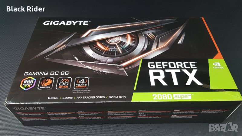Видеокарта NVIDIA GeForce RTX 2080 SUPER GAMING OC 8G, снимка 1