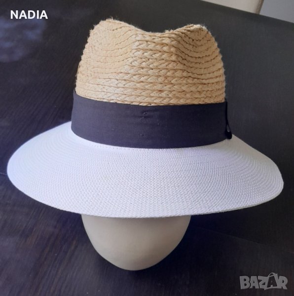*Лятна шапка с бяла периферия, снимка 1