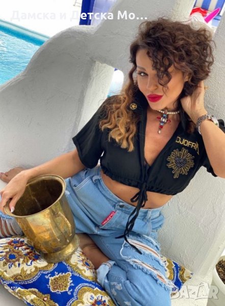 Топ My Glow Black Djofra , снимка 1