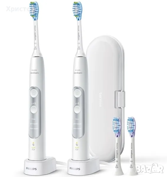 НОВО!!! Комплект 2 електрически четки за зъби Philips Sonicare ExpertClean HX9611/19, снимка 1
