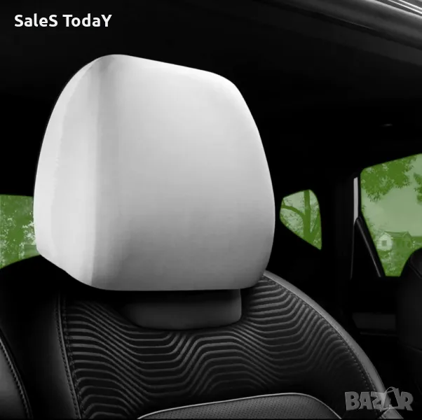 Калъф за подглавник в бял цвят, 2бр в комплект, снимка 1