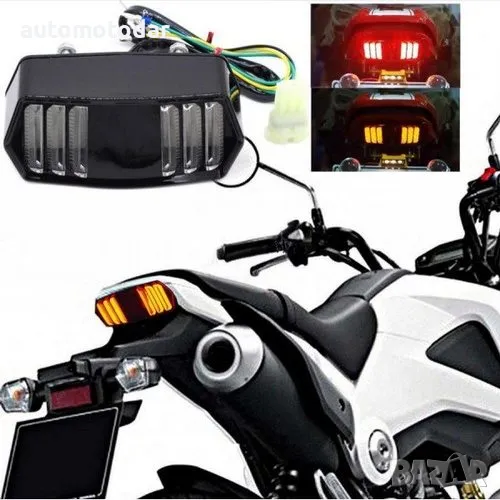 Стоп за мотор с вградени мигачи универсален, снимка 1