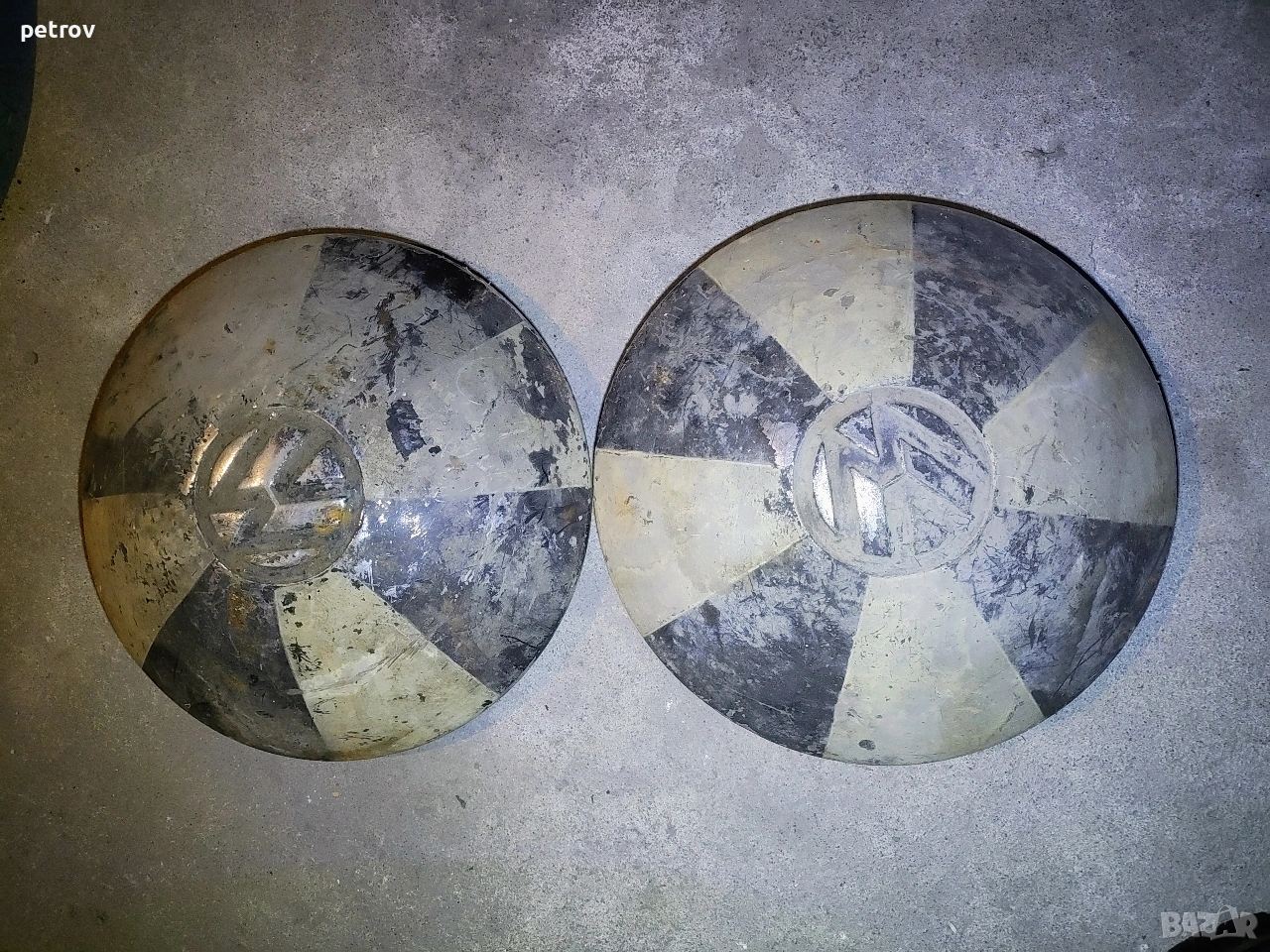 WV 1200 1974г.костенурка.Метални тасове., снимка 1