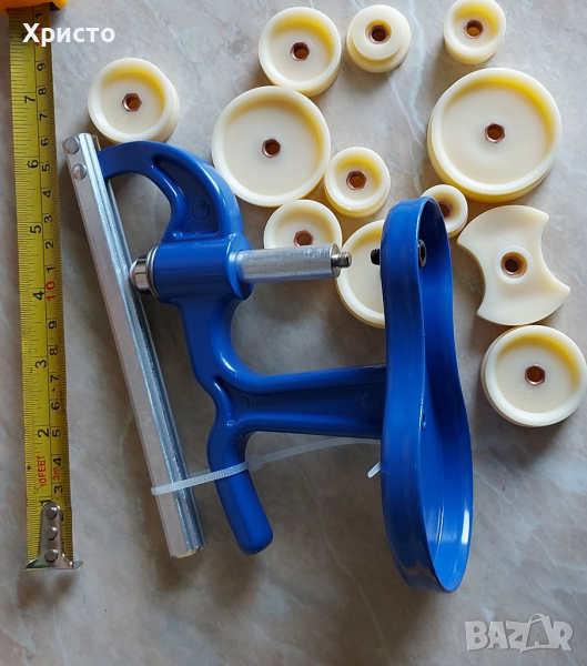 Часовникарски инструмент,часовникарска преса капаци и стъкла преса с приставки,ремонт часовник капак, снимка 1