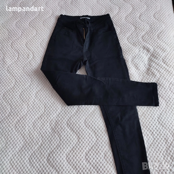 Дамски еластични черни дънки, снимка 1