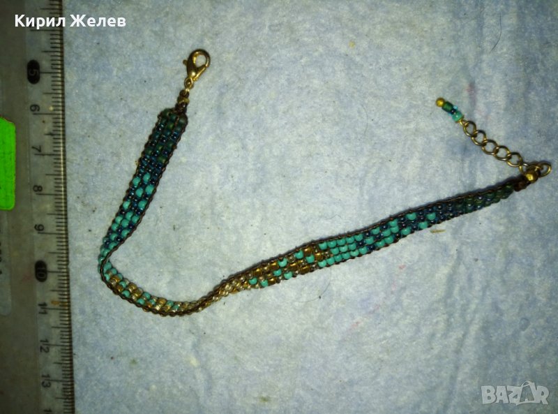 КРАСИВА НЕЖНА МЪНИСТЕНА ЗЛАТИСТА ЕТНО - АРТ СТИЛ ГРИВНИЧКА 38932, снимка 1