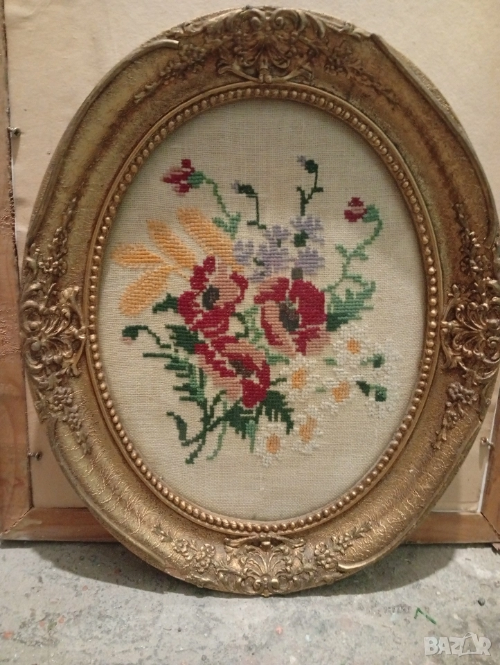 Бродерия в рамка , снимка 1