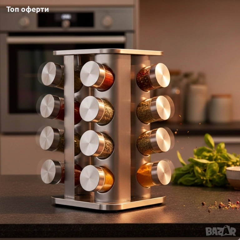 Въртящ се органайзер за подправки Cheffinger, снимка 1