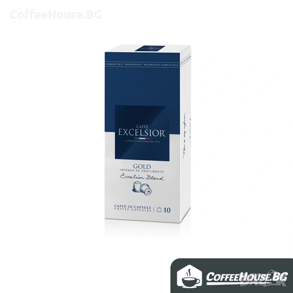   Кафе капсули съвместими с машини Неспресо: Excelsior Gold 10бр., снимка 1