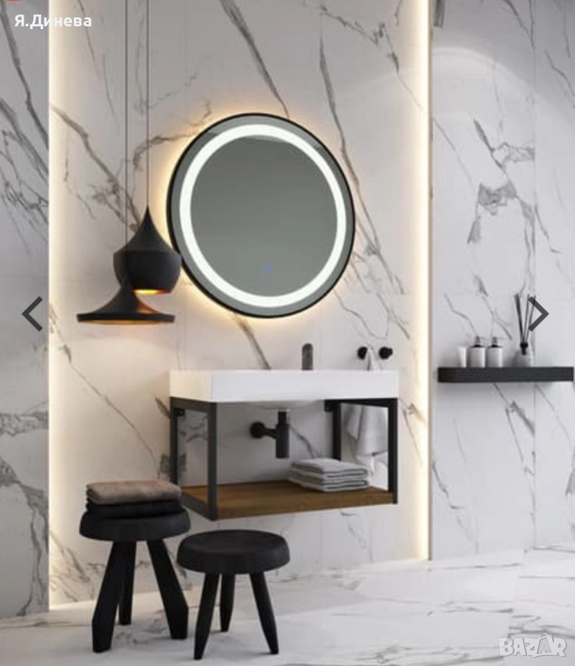 LED Огледало с нагревател , снимка 1