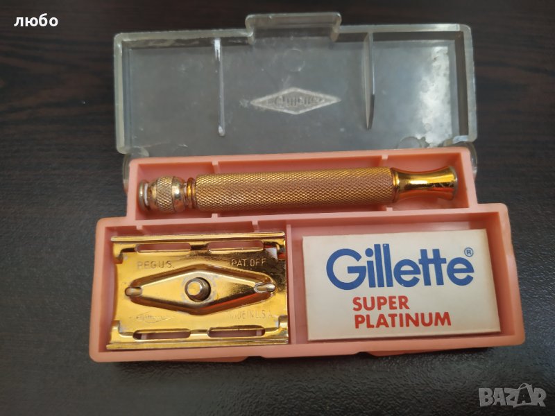 Самобръсначка GILLETTE USA във Златно Покритие , снимка 1
