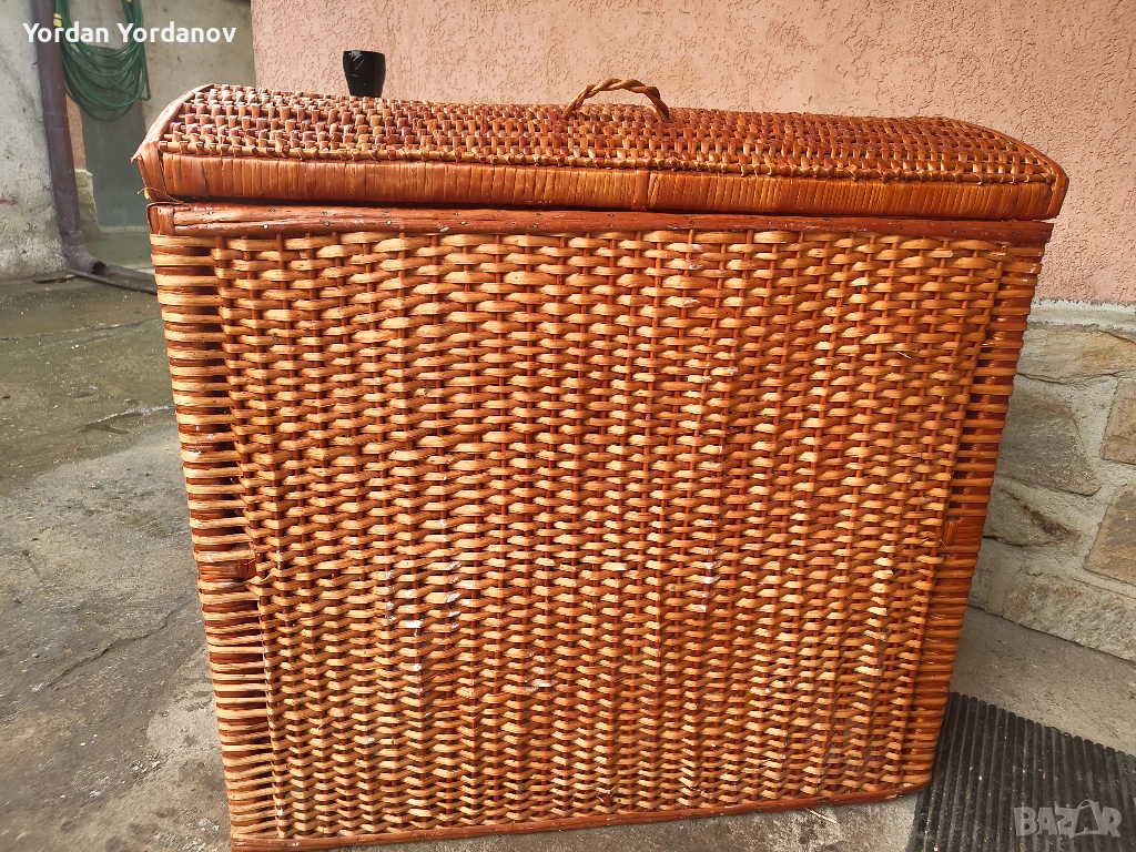 Плетен сандък , снимка 1