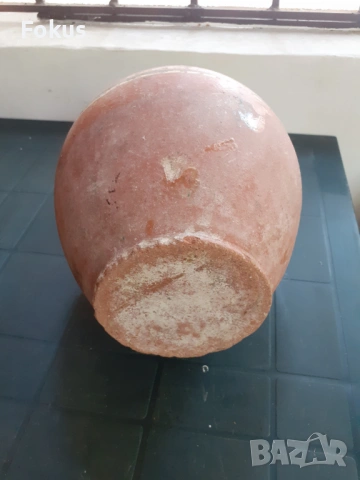 Стара рисувана стомна керамика, снимка 4 - Антикварни и старинни предмети - 53295112