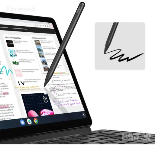 Писалка Stylus Metapen Pen M1, Черна, USB-C, 300 часа автономност, висока прецизност, снимка 6 - Друга електроника - 55843736