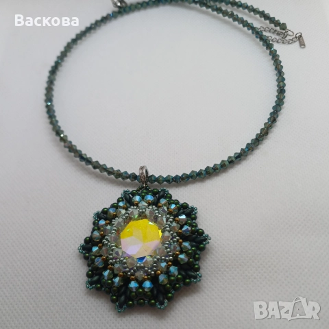 Гердан с подвижна висулка, снимка 3 - Колиета, медальони, синджири - 52175967