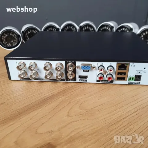 ПРОМО!! Система за видеонаблюдение от 8 камери KIT AHD 8CH 1,3MP, Рекордер, Водоустойчиви, снимка 3 - Комплекти за видеонаблюдение - 47545359
