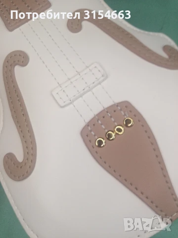 Дамска кожена чанта Китара, снимка 6 - Чанти - 51391165