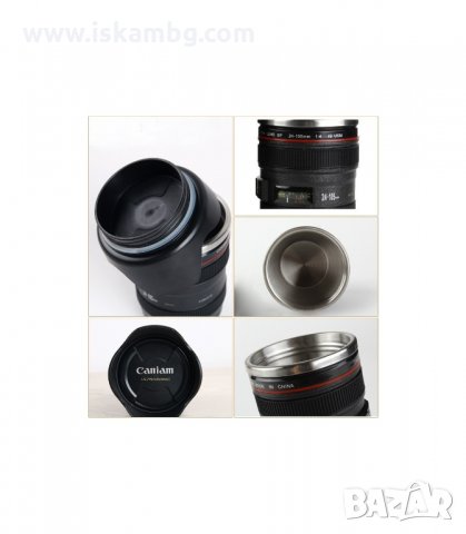 ТЕРМО ЧАША ОБЕКТИВ ЗА ФОТОГРАФИ, 400 МЛ. - код 1693, снимка 4 - Подаръци за мъже - 33989778