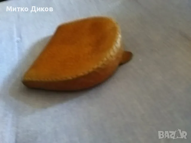Калъвче стотинки естествена кожа 85х80мм, снимка 5 - Портфейли, портмонета - 47656400