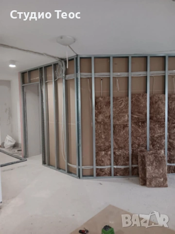 Монтаж на гипсокартон - стени, тавани, преградни стени