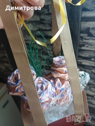 Ръчно изработени цветя , снимка 3 - Декорация за дома - 53499134