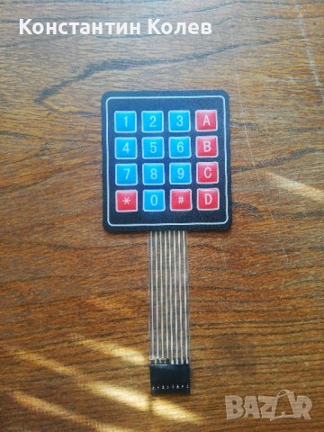 Клавиатура 4x4 с лентов кабел