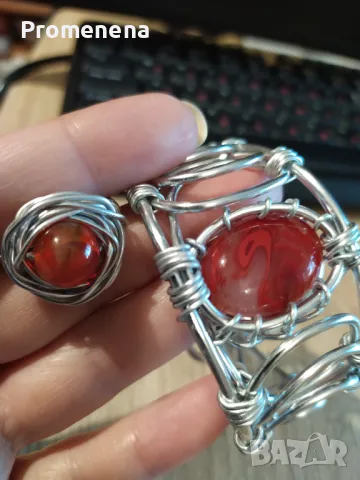 Гривни с естествени кристали, снимка 16 - Гривни - 47046344