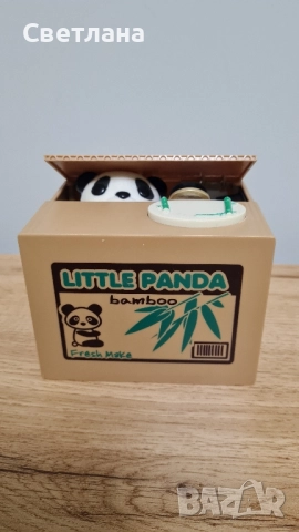 интерактивна касичка с пандичка, която взема монета, снимка 2 - Образователни игри - 52091506