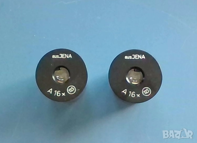 Окуляри за микроскоп  Carl Zeiss Jena   A16x   12,5, снимка 2 - Медицинска апаратура - 52788186