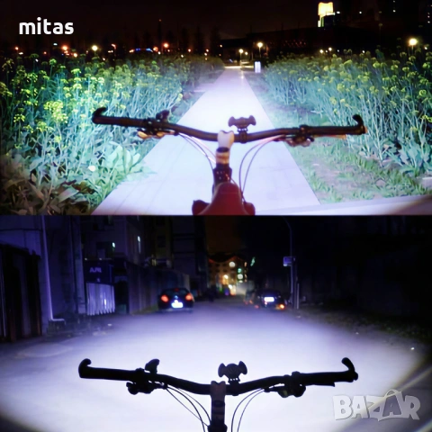 LED светлина за велосипед, Фар с три светлини, Ръчен фокус, 600Lumens, снимка 12 - Аксесоари за велосипеди - 27236841