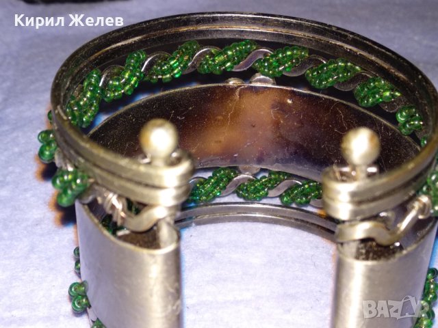 СРЕБРИСТА МЪНИСТЕНА КРИСТАЛНА РЕТРО АРТ ГРИВНА ЕТНО СТИЛ 15929, снимка 11 - Гривни - 41202137