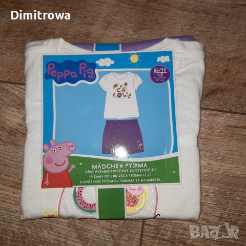 р-р86/92см Peppa pig пижама б.л., снимка 2 - Бебешки пижами - 44505592