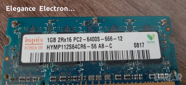 2БР.RAM HYNIX 1GB 2RX16 PC2-6400S-666-12 , снимка 5 - RAM памет - 33832191