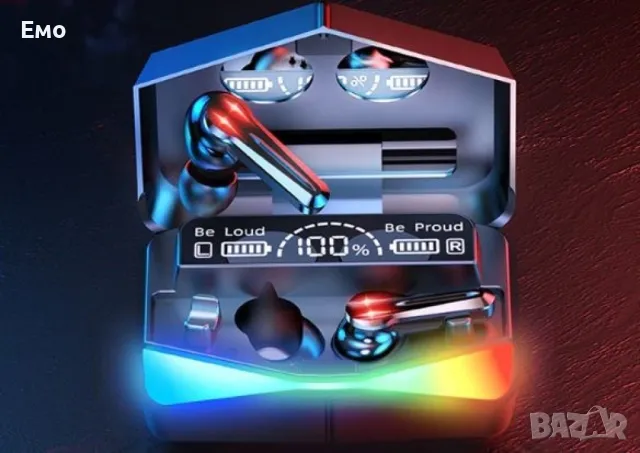 Безжични слушалки с LCD дисплей и зареждащ кейс HF28, снимка 3 - Bluetooth слушалки - 47770623