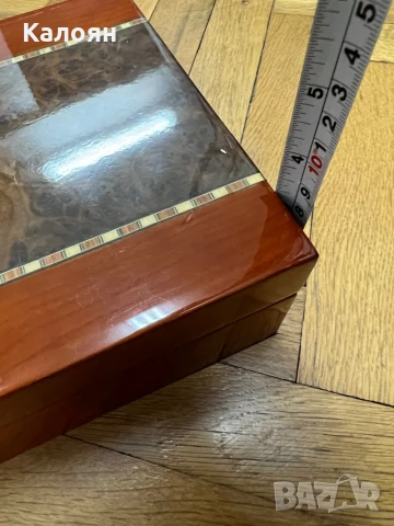 Дървена кутия за съхранение на пури, снимка 8 - Декорация за дома - 50529897