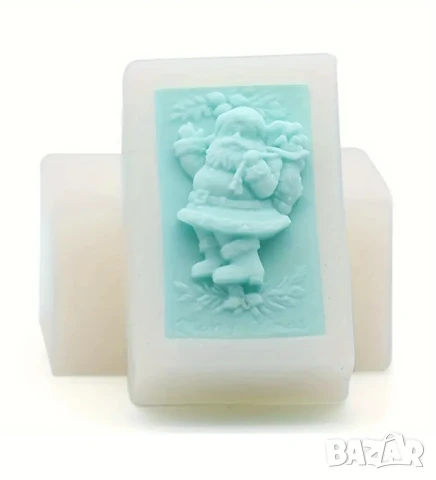 Молд дядо Коледа за сапуни и свещи , снимка 4 - Форми - 51290850