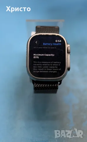 Смарт часовник Apple Watch Ultra 1st Gen GPS + Cellular 49mm Titanium – Black Milanese Strap, снимка 4 - Смарт часовници - 56038834
