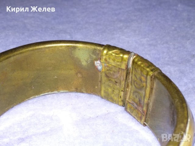 СТАРИННА БРОНЗОВА ТРАДИЦИОННА РЪЧНА ИЗРАБОТКА ТИБУТСКА ГРИВНА с КАМИЛСКА КОСТ с НУЖДА от ЩИФТ! 38336, снимка 13 - Антикварни и старинни предмети - 41265387