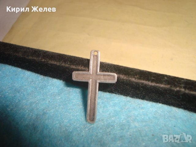 СТАРО СРЕБЪРНО КРЪСТЧЕ СРЕБРО 950 МАЙСТОРСКА ИЗРАБОТКА 25574, снимка 5 - Колиета, медальони, синджири - 35805369