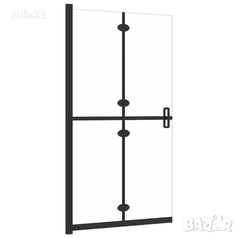 vidaXL Сгъваема стена за душ с прозрачно ESG стъкло, 80x190 см, снимка 4 - Душове - 56146078