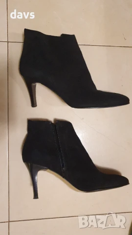 Боти - естествен велур - като нови, снимка 13 - Дамски боти - 50490318