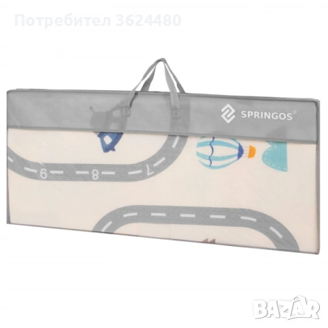  Водоустойчиво двулицево килимче за пълзене 4852, снимка 7 - Други - 53535927