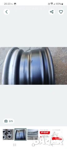 Метални джанти 5х108 Пежо Ситроен 15 цола , снимка 2 - Гуми и джанти - 53396239