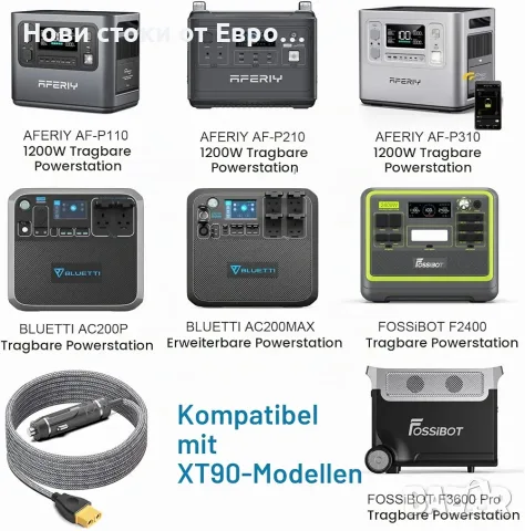 KFD XT90 12V кабел за зареждане на преносими jamp started , снимка 4 - Аксесоари и консумативи - 56270014