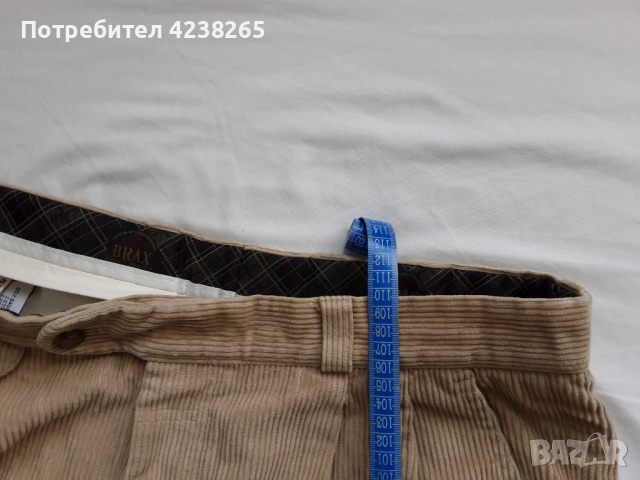 Панталон Brax спортно-елегантен джинсов, нов, светло бежов, снимка 6 - Панталони - 53619532